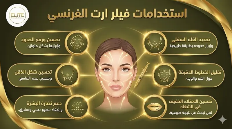 استخدامات فيلر ارت الفرنسي للوجه