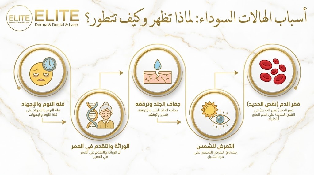 علاج الهالات السوداء تحت العين