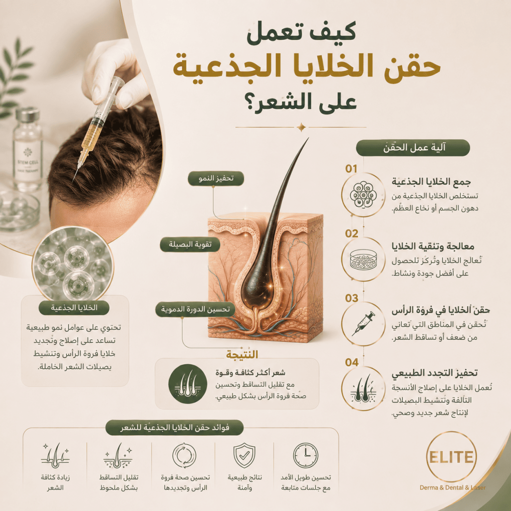 كيف تعمل حقن الخلايا الجذعية على الشعر؟