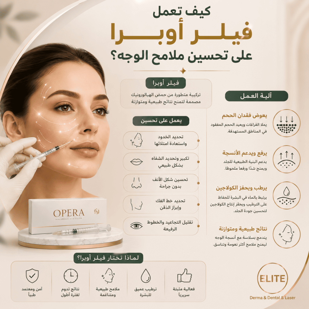 كيف يعمل فيلر أوبرا على تحسين ملامح الوجه؟